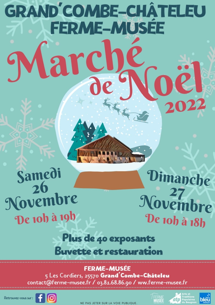 Afiche Marche de Noel Grand Combe Chatelet 2022
