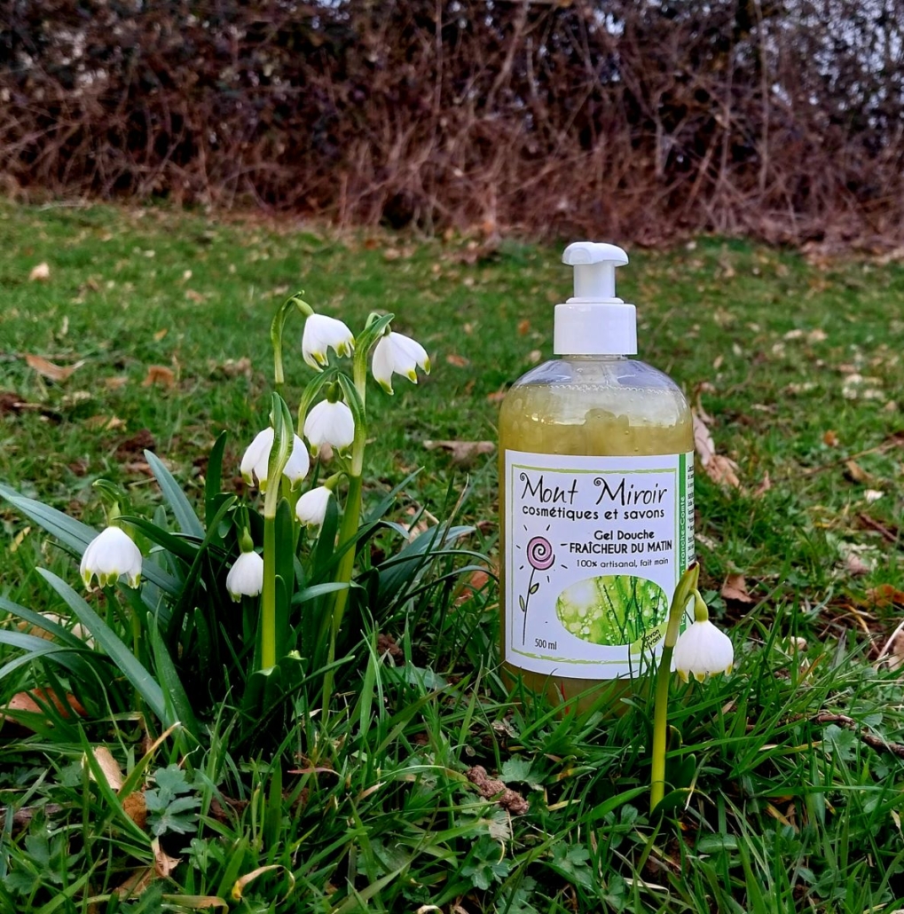 Gel douche Fraicheur du Matin avec les perces neige