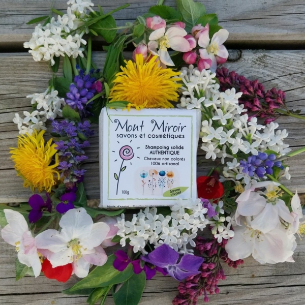 shampoing solide authentique 100g mont miroir