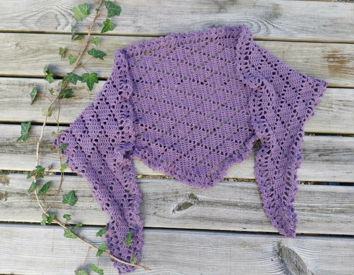 mini châle crochet atelier du mont miroir